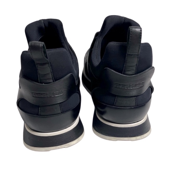HERMES PLAYER SNEAKER Authentic Black Leather Slip On Soft Unisex 40 L 10 M 8 - Picture 6 of 16